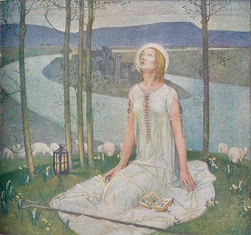 Toile d'art Jeanne d'Arc Frampton 50x70cm impression haute definition