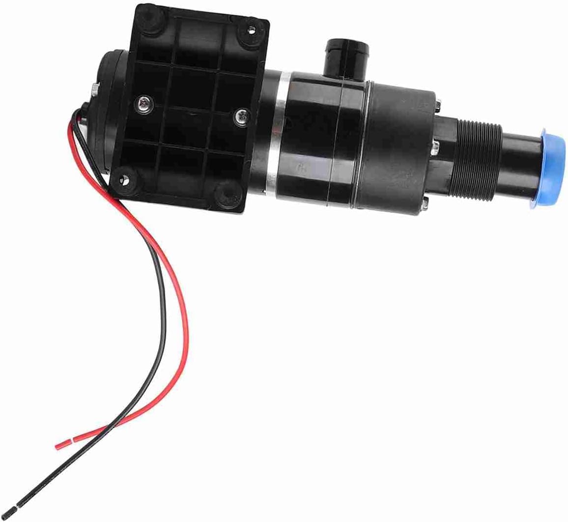 GLOGLOW Cooling System Pump Marine Waste Disposal Stainless Steel Cutter 30 Gallon Holding Tank for Yacht RV Boat Self Priming Macerator Nan