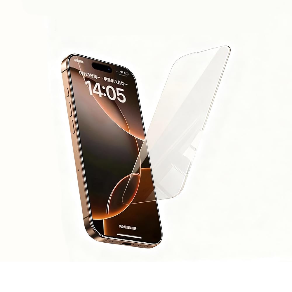 Zore Apple ile uyumlu iPhone 16 Pro Max 3D Mobi HD Temperli Cam Ekran Koruyucu Şeffaf