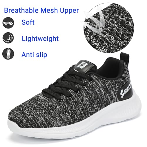 Image of Beita Women's Width Toe Box Walking Shoes｜Wedge Running Athletic Tennis Shoes with Rubber Outsole｜Fashion Platform Sneakers Non-Slip Thick Anti Slip Breathable Cushion Leisure Work