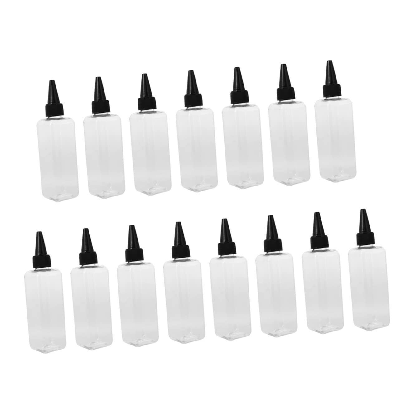 Housoutil 15pcs Dressing Container Hair Oil Shampoo Hair Styling Tools Hair Dye Bottle Applicator Painted Vial