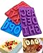 3pcs/set di 26 lettere maiuscole DIY stampo in silicone a mano torta al cioccolato gelatina di ghiaccio stampo vassoio