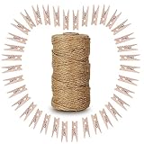 Mini clips de madera:100pcs, 3.5 cm x 0.8 cm (L * W); Puede cortar imágenes, fotos, papeles, regalos, decoraciones caseras, artículos del día de fiesta, proyectos de la escuela.