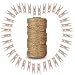 G2PLUS 100PCS Pinces à Linge en Bois,Clips Photo en Bois,épingles en Bois pour Photos avec Bobine de Ficelle de Jute de 30M pour Vêtements Photos Loisirs Créatifs