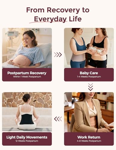 Momcozy Ergowrap Postpartum Belly Band, 3D Lifting & Ergonomic Back Support | C-Section Abdominal Binder with Gentle Lift, Breathable Comfort, and a Discreet Fit under Clothing for Postpartum Support - image 7