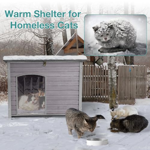 Indoor-Outdoor-Dog-HouseAnti-Chewing-Iron-Frame-Dog-KennelWood-Warm-Pets-HomeInsulated-Weatherproof-Outside-Shelter-for-Feral-Animal-335-L-X-22-W-X-252-H-Grey - Cucciolini Doodles   Indoor-Outdoor-Dog-HouseAnti-Chewing-Iron-Frame-Dog-KennelWood-Warm-Pets-HomeInsulated-Weatherproof-Outside-Shelter-for-Feral-Animal-335-L-X-22-W-X-252-H-Grey