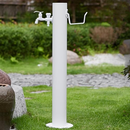 WNYAILLL Columna de Agua Vertical Independiente para Jardín, Grifo Anticongelante de Acero Inoxidable para Exteriores, estación dispensadora de Agua para jardín(86 * 20.5cm/33.9 * 8.1in)