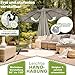 tillvex Alu Sonnenschirm + Abdeckung Ø 300 cm mit Kurbel | Ampelschirm mit Ständer & Windschutz | Gartenschirm UV-Schutz Aluminium | Kurbelschirm wasserdicht 360° drehbar (Taupe, 300 cm)