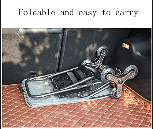 TTSLVS Einkaufstrolley,Grosse KapazitäT Einkaufsroller Treppensteiger Handwagen Multifunktional Klappbarer Einkaufs… – Bild 7