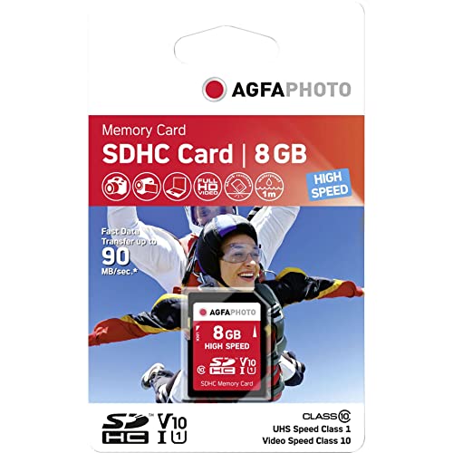 Preisvergleich Produktbild AgfaPhoto High Speed Class 10 8GB Secure Digital (SDHC) Speicherkarte