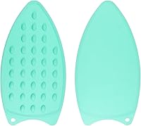 Vista 9 de HARFINGTON 2 almohadillas de silicona para planchar multiusos, resistente al calor, placa de descanso de hierro para tabla de planchar, resistente