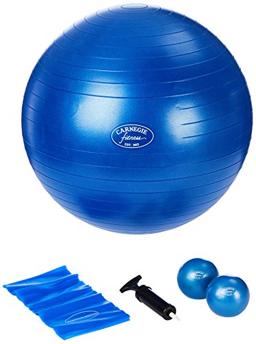 Carnegie Pilates Set Toning Bälle 450g Pilates Band 120cm Gymnastikball ø 65cm Cover