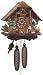 River City Clocks Eight Day Cuckoo Clock Cottage, Man Chopping Wood
