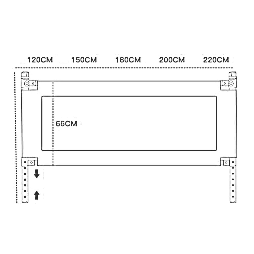 Barandilla de Seguridad para Cama de bebé, Barra de protección Vertical extralarga y Alta para niños pequeños, Lavable, para niños pequeños, Gris, 120 cm x 62 cm.