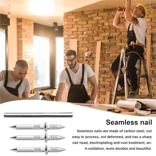 Clavos de doble cabezal 800 piezas para zócalos invisibles para madera maciza miniatura 4