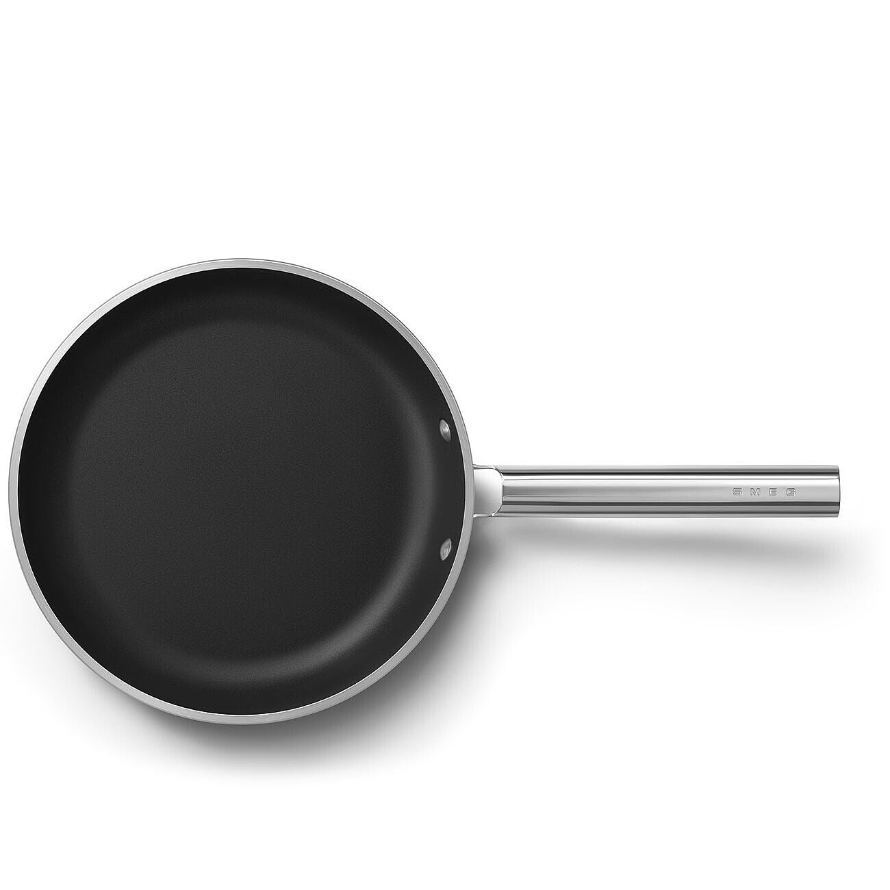 Smeg, Padella Antiaderente FPF2802CRM, Diametro 28 cm, Rivestimento Ceramico senza PFAS, Manico in Acciaio Inox, per Tutti i Piani Cottura, fino a 250° in Forno, Capacità 1,5 L, Panna Opaco