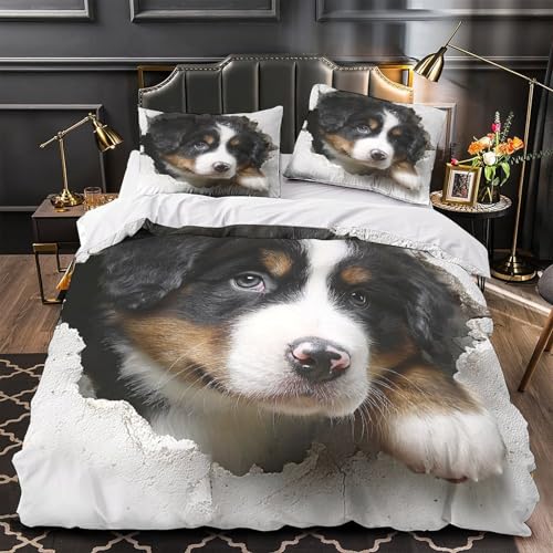 Linge de lit loutre housse de couette imprimé 3D microfibre douce adolescent - 2