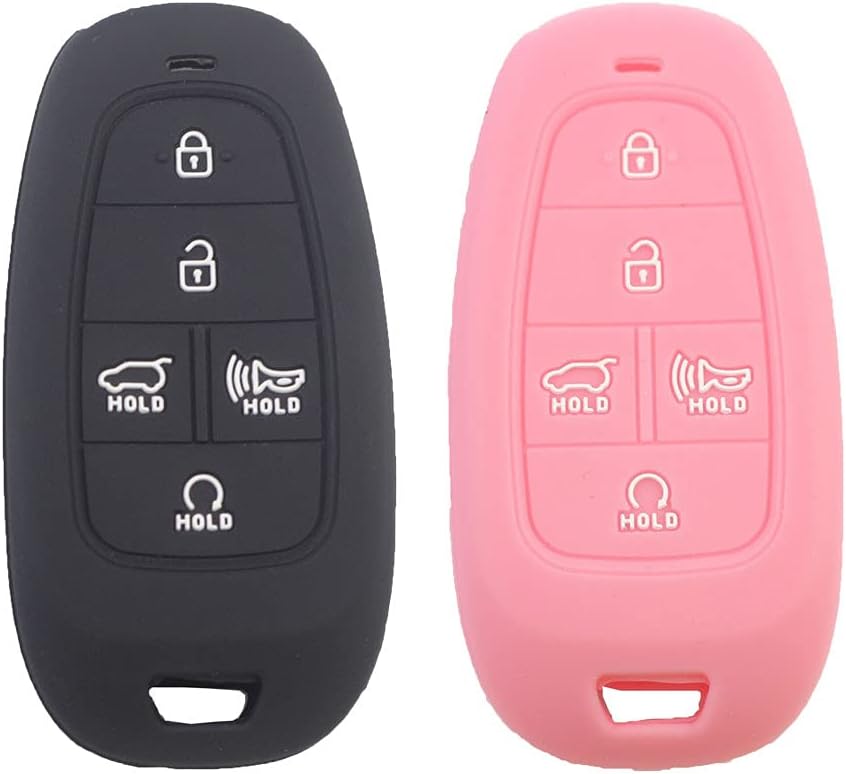 Amazon.com: EYANBIS Silicone Key Fob Cover Fit for Hyundai Sonata Santa ...
