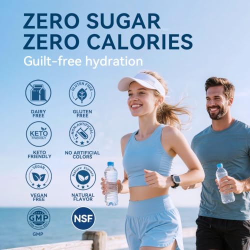 Image of Electrolytes Powder Packets - Sugar Free & Zero Calorie Liquid Daily Drink Mix - Instant Hydration & Energy Supplement with 6 Electrolytes and 5 Vitamins, Keto Friendly & Vegan - 36 Sticks