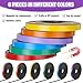 Saypacck 6 Rolls Mix Color Magnetic Tape Roll Thin Strips, 1/2.5 Inch x 33 ft Magnetic Whiteboard Graphic Decorative Tape Marking Line Magnet Board Dividers for Classroom Office Art Accessories