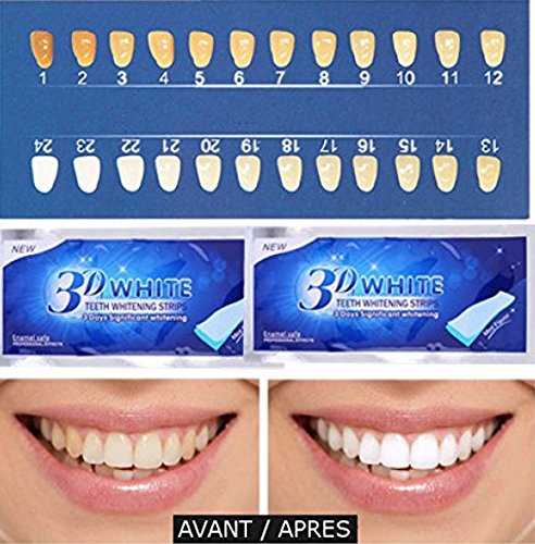 Blanqueamiento de dientes 3D Blanco - 28 bandas