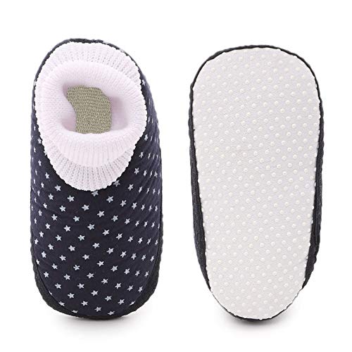 CHIU Small Star Unisex-Baby Infant Soft White Booties for 0-6 Month's and 6-12 Month's 4