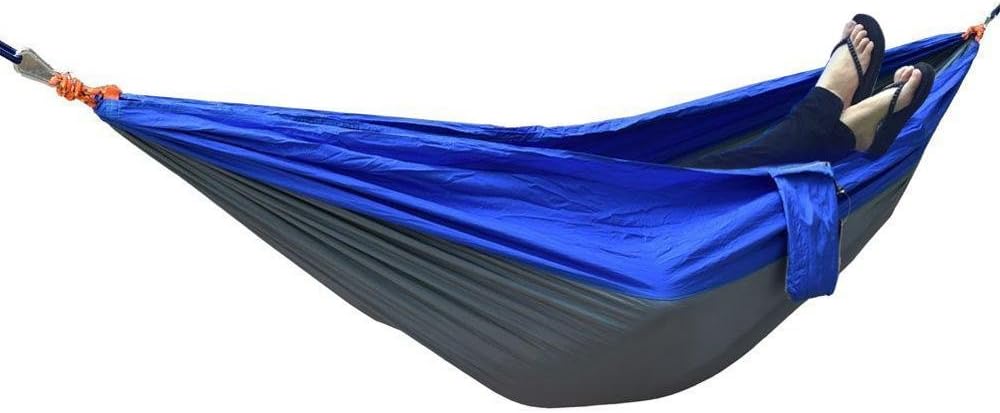 Double Camping Hammock - Lightweight Nylon Portable Hammock, Parachute Double Hammock for Backpacking Camping Travel Beach Yard