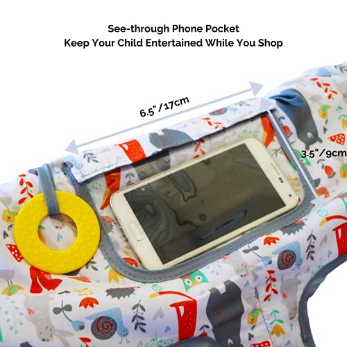 Suessie Shopping Cart Cover and High Chair Cover, Forest Animals