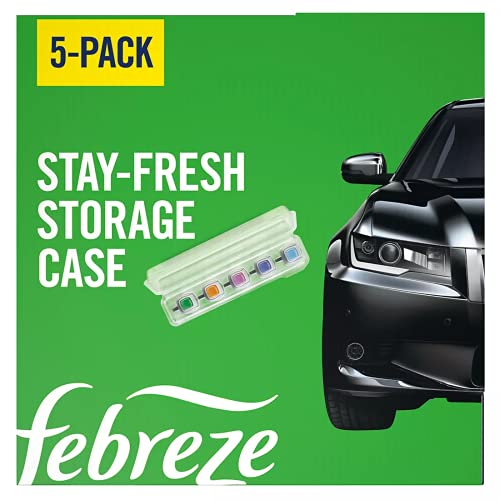 Image of Febreze Car Air Freshener, Set of 5 Clips, Linen & Sky - up to 150 Days