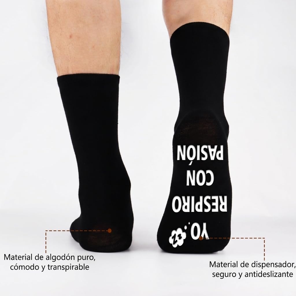 Rebundex Regalos Originales para Hombre Calcetines Divertidos Antideslizantes Divertidos Regalo Hombre Navidad Dia del Padre Cumpleaños San Valentín Padre Abuelo Novio