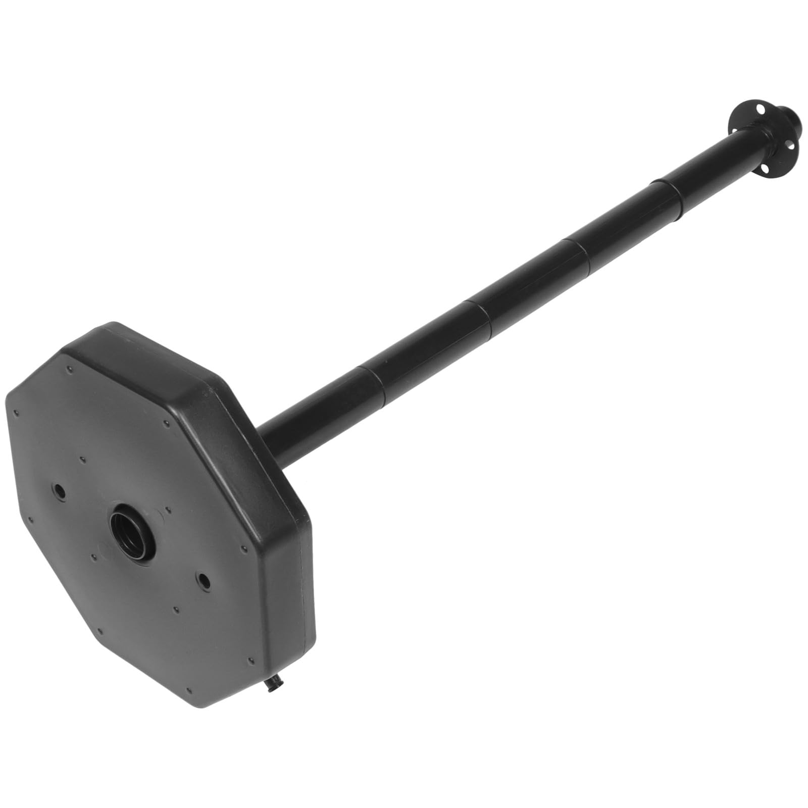 Outdoor Crowd Control Ber - Bolardo seguro de polietileno negro con suave, ideal para advertencia de entrada, eventos y apoyo seguro para el público