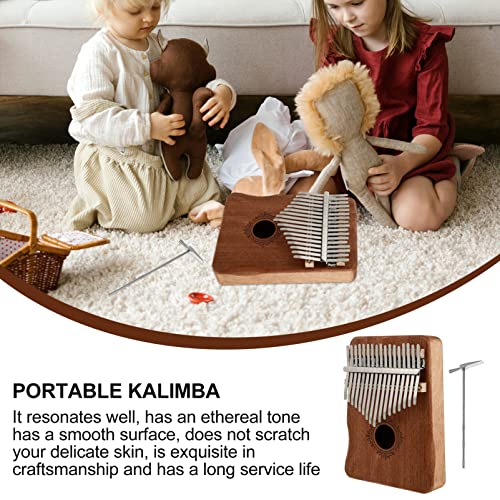 BIENKA Kalimba Finger Piano Thumb Piano: Acajou 17 Touches Kalimba avec Tuning Hammer Instrument de Musique Portable… - Les Beatles, Paul McCartney, John Lennon, RIngo Starr, George Harrison BIENKA Kalimba Finger Piano Thumb Piano: Acajou 17 Touches Kalimba avec Tuning Hammer Instrument de Musique Portable… – Image 4