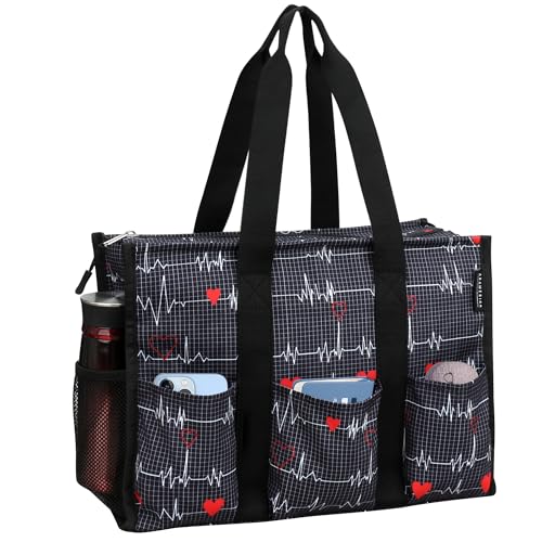 HoogaLife Nurse Bag for Work with Multiple Pockets, Waterproof Tote Organizer for Medical Supplies