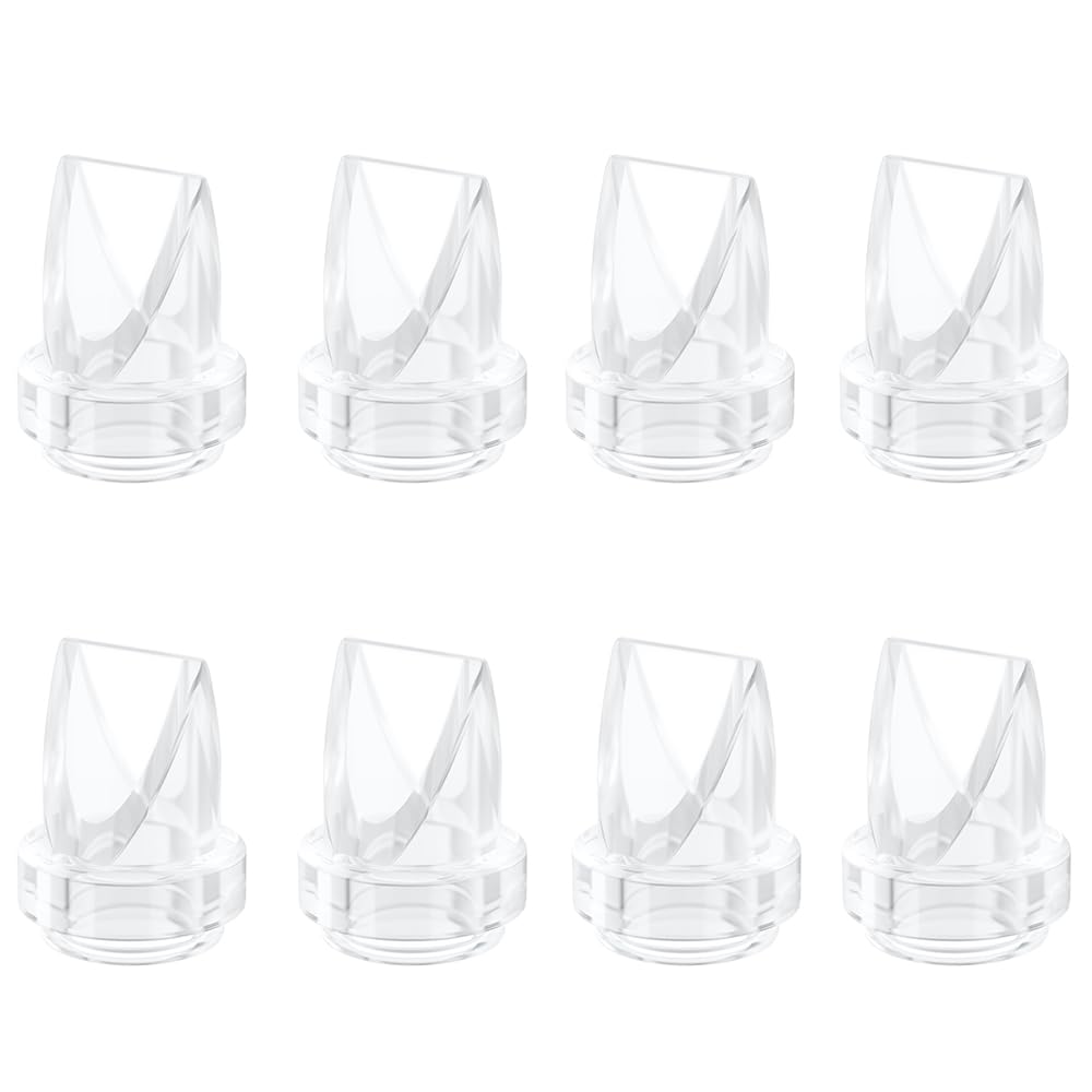 8pcs Duckbill Valves Compatible with Lansinoh Discreet Duo,eufy E10 S1 S1 Pro, NCVI Nuliie NICEGREEN Life S32 Mommed S21 S18 Breast Pump Replacement