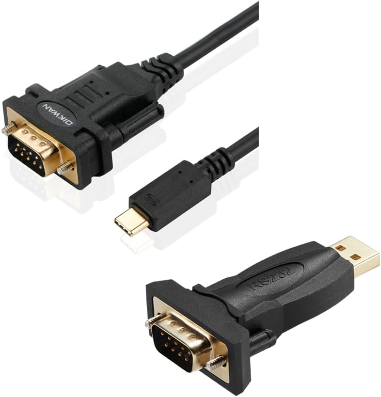 OIKWAN USB Type C to RS232 DB9 Serial Port Adapter Cable