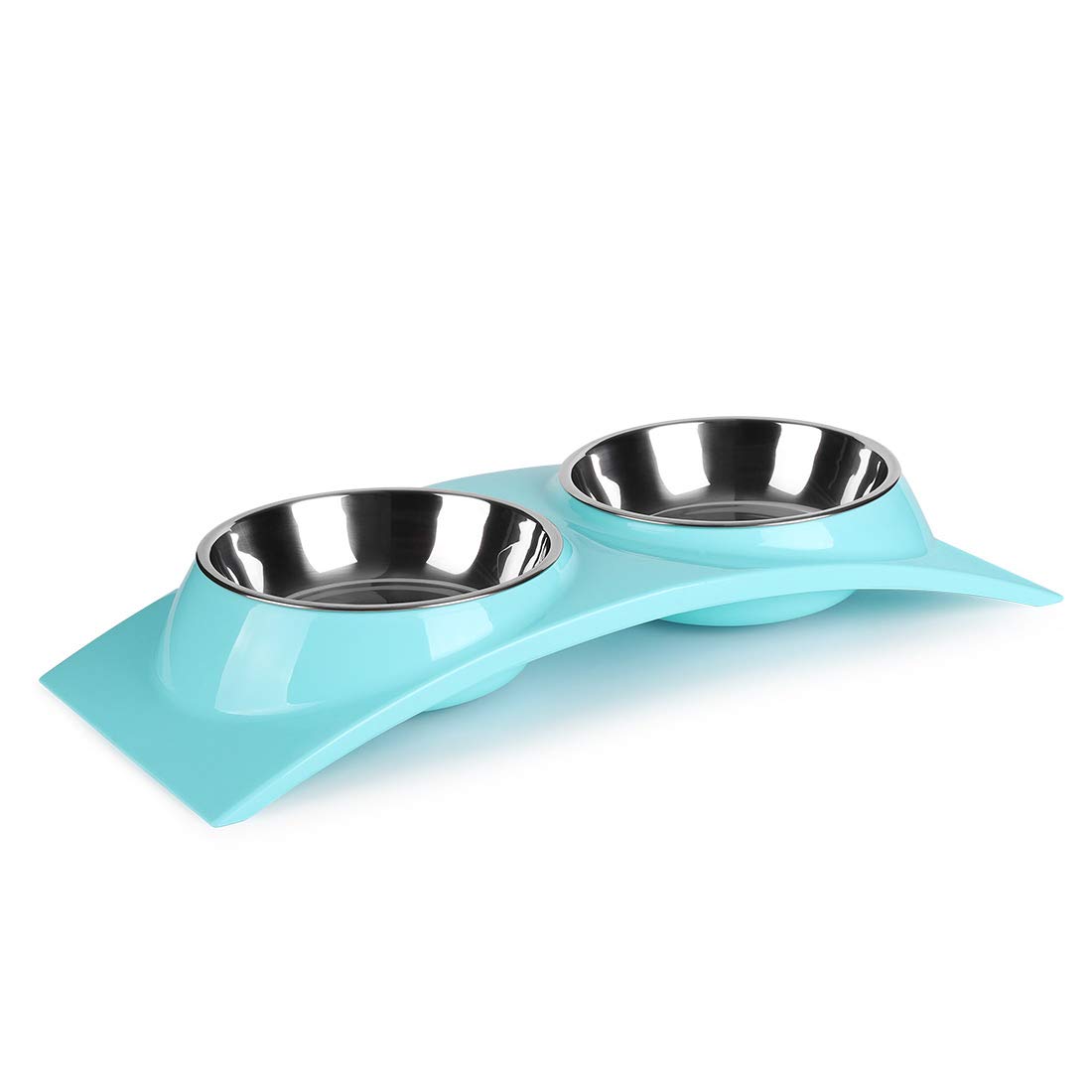 nonbrand Paragon Double Small Dog Bowls Premium Stainless Steel Food And Water Bowls For Cats, Dual Use Pet Feeder With Stand Free The Neck For Small Dogs & Cats(Blue),38.1 cm,H_5.6 cm,W_16.5 cm (B08CRHYX4D) Amazon Price History, Amazon Price Tracker
