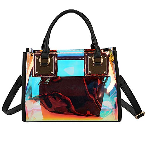 Bolso transparente de mano para mujer 2 piezas miniatura 1