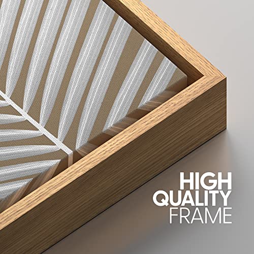 Signwin Framed Canvas Print Wall Art Set Black White Yellow Tropical Palm Leaf Nature Floral Mixed Media Modern Art Decorative Chic Contemporary For Living Room thumb #3