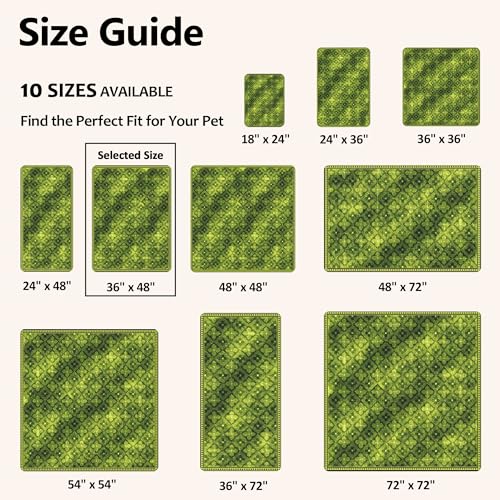Image of Washable Pee Pads for Dogs, Reusable Puppy Potty Training Pads, Ultra-Absorbent Thick Waterproof Leak-Proof Non-Slip Pads & Mat for Crate, Playpen, Floor, Whelping & Housebreaking , 2 Pack 36 inchx48 inch