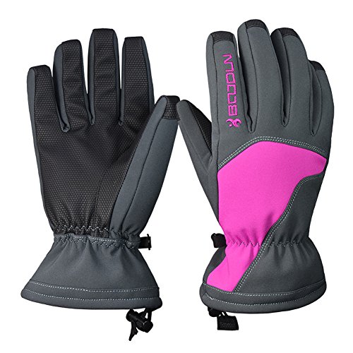 Ski Gloves, Hicool Waterproof Thermal Winter Ski Gloves Snowboard Snowmobile Motorcycle Cycling Outdoor