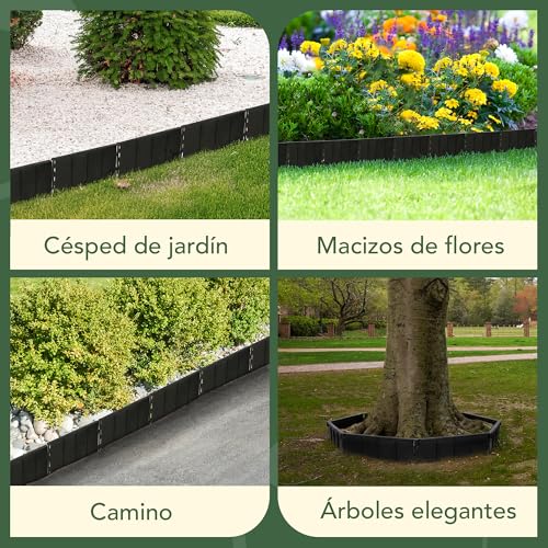 Thumbnail 7 de GARDENIX Borde de césped 5,15 m negro
