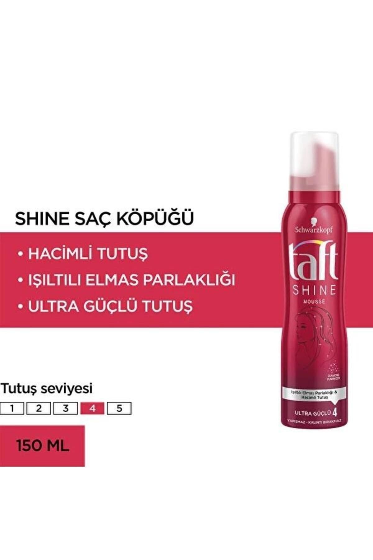 Schwarzkopf Taft Saç Köpüğü Ultra Güçlü Shine 150 ml