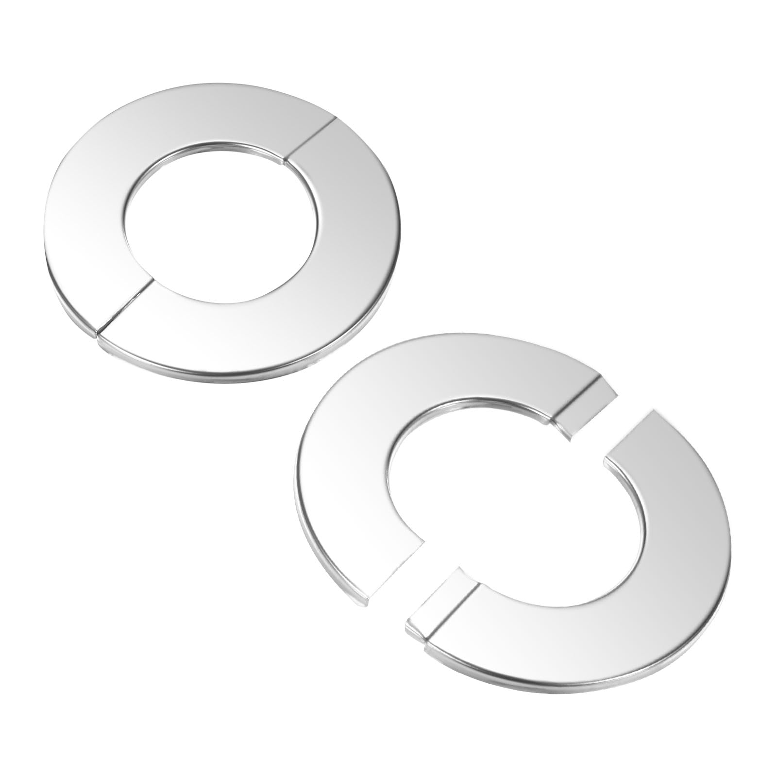 M METERXITY 2-Pack Flangia A Parete Divisibile, Per Tubo Da 1.3 Pollici/32mm Diametro Esterno 304 Piastra Di Copertura Acciaio Piastre Di Copertura Per Tubi Dell'Acqua/Rubinetti