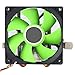Goshyda Ventilador de CPU, Conector de 3 Pines, 2000 RPM, Ventilador de enfriamiento de computadora de Escritorio de 2 Tubos de latón, para AMD 775/1155/1366(Green)