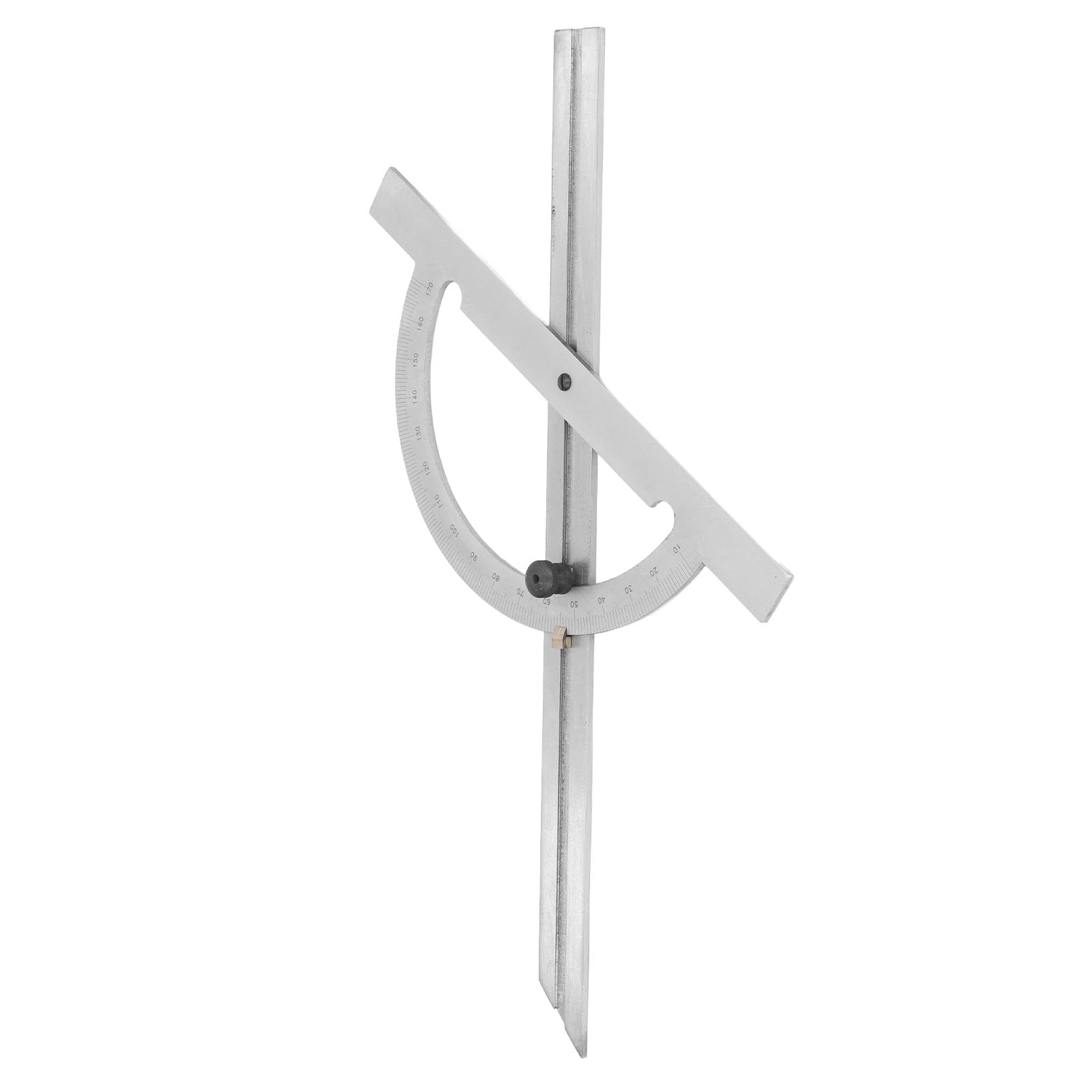 Yosoo Health Gear Goniometro per la Lavorazione del Legno Righello Angolare Regolabile in Acciaio Al Carbonio 200 X 400 Mm Strumento di Misurazione Portatile Ad Alta Precisione Inciso Al per