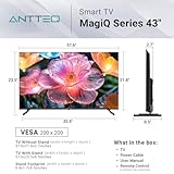 Antteq Smart TV 43 inch MagiQ 43" 4K UHD webOS TV, ThinQ AI MEMC Work with Alexa 2024 Black Television - Image 2