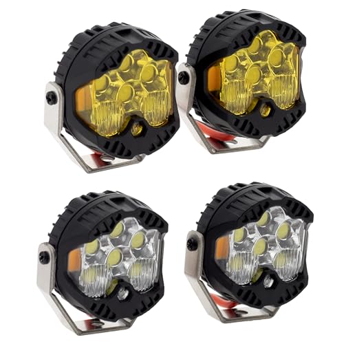 MEUS RACING RC Car LED Lights Kit - 1/10 & 1/8 Scale RC Crawler Accessories for Axial SCX10, Wraith,...