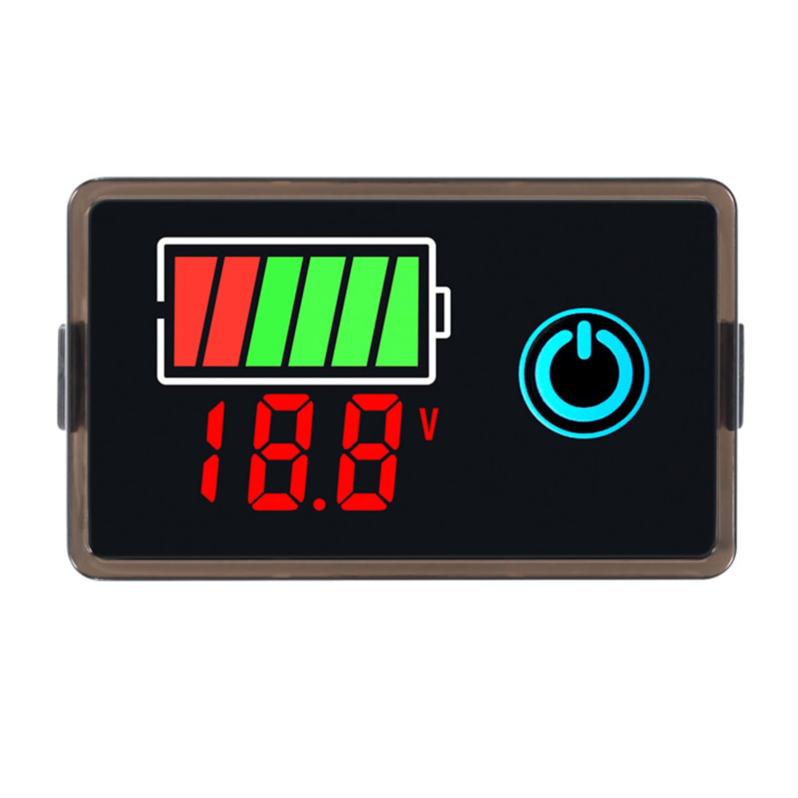 Electric Power Gauge Digital Voltmeters Current Meter Tester with Clear Readout for 8-100V Applications Homes Workshops Battery Monitors