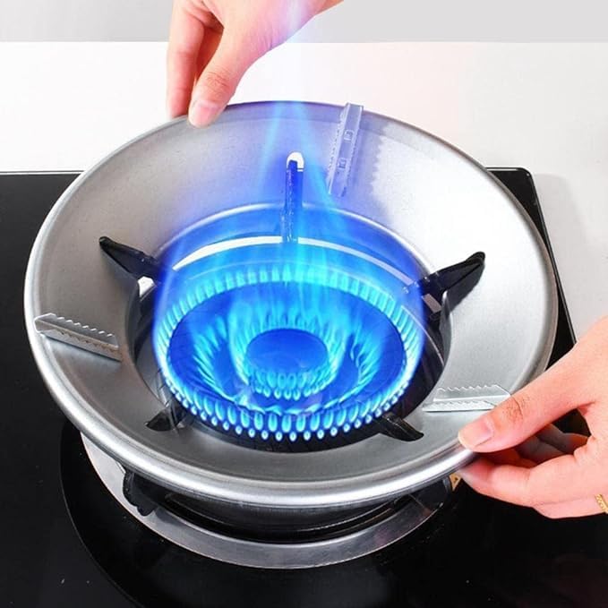 Fruhrer Electric Stove Ring Stand Wok Rack Iron Gas Stove Wok Support Wok Support Stand Saving Cooktop Range Pan Gas Cover for Home Restaurant Hotel (Set of 1)-picture-13