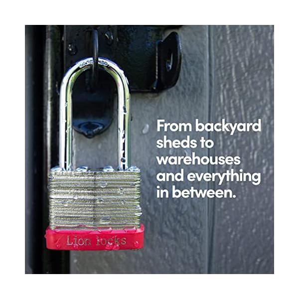 24 Keyed Alike Padlocks with 2" Long Shackle, 48 Keys - Padlocks for Outdoor Use, Locks with Keys, Hardened Steel Case, Pick Resistant Brass Pin Cylinder for Hasp Latch, Locker, Gate - Image 5